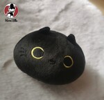 peluche chat kawai noir